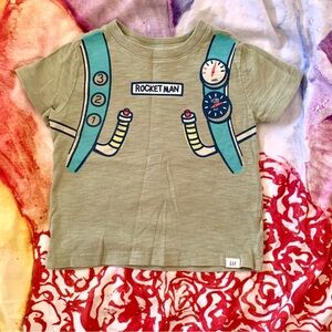 Front & Back Rocketman toddler tee